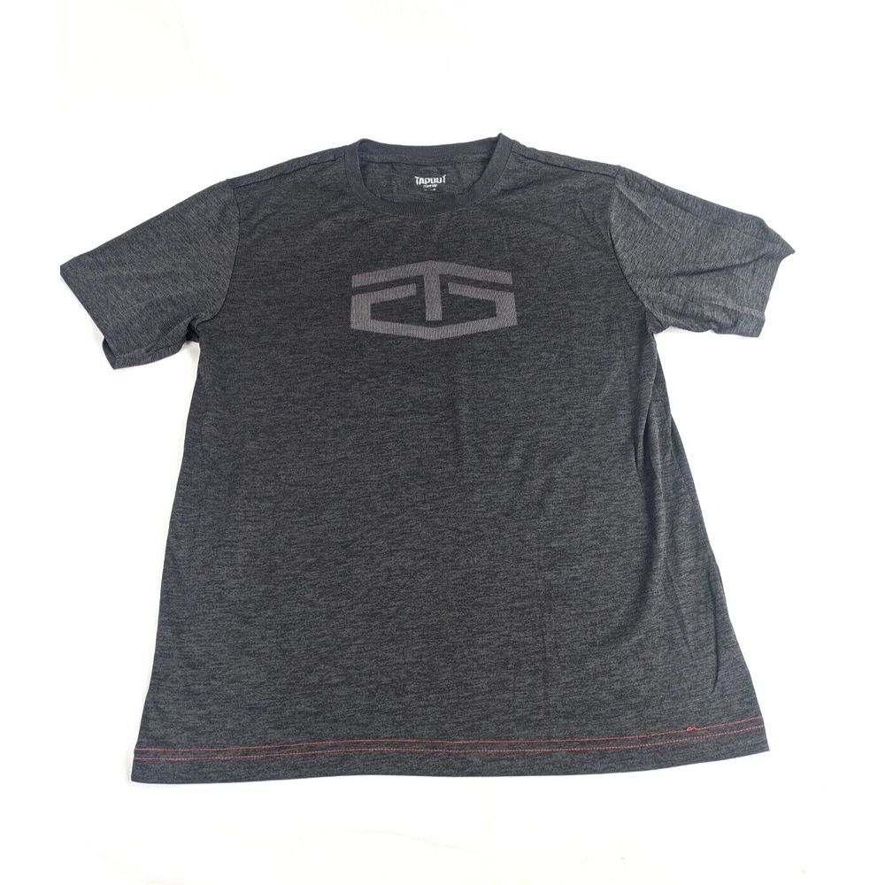 Tapout Gray Polyester Gym Workout‎ MMA Shirt Short Sleeve Size Small